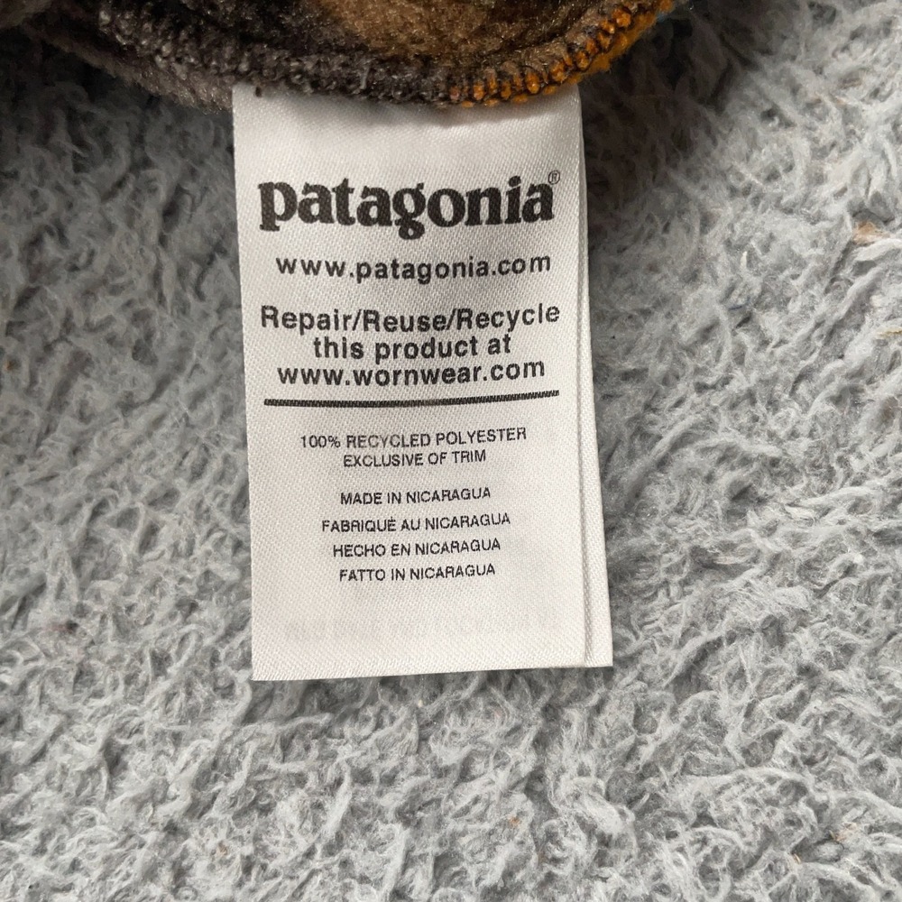 Patagonia Sweater Womens M Synchilla Snap-T Big Anthos Fleece Pullover Aztec - Picture 8 of 10
